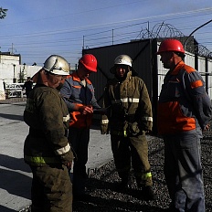 В Обособленном подразделении «Мобильные ГТЭС Тыва» 14 сентября 2012 года прошла противоаварийная и противопожарная тренировка