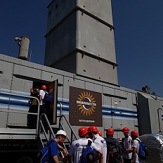 Студенты строительного отряда «Резонанс» посетили площадку размещения мобильной ГТЭС в Калининграде