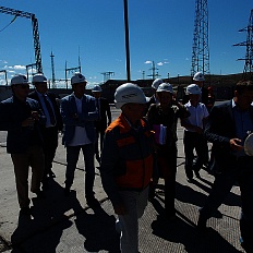 Рабочая группа Минэнерго РФ посетила площадку размещения мобильной ГТЭС в г. Кызыле Республики Тыва